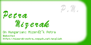 petra mizerak business card